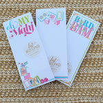Mahjong Tiles and Dice Skinny Notepad - The Pink Pineapple 850