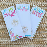 Mahjong Tiles and Dice Skinny Notepad - The Pink Pineapple 850