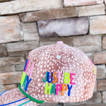 Make It A Good Day Fawn Snapback Hat - The Pink Pineapple 850