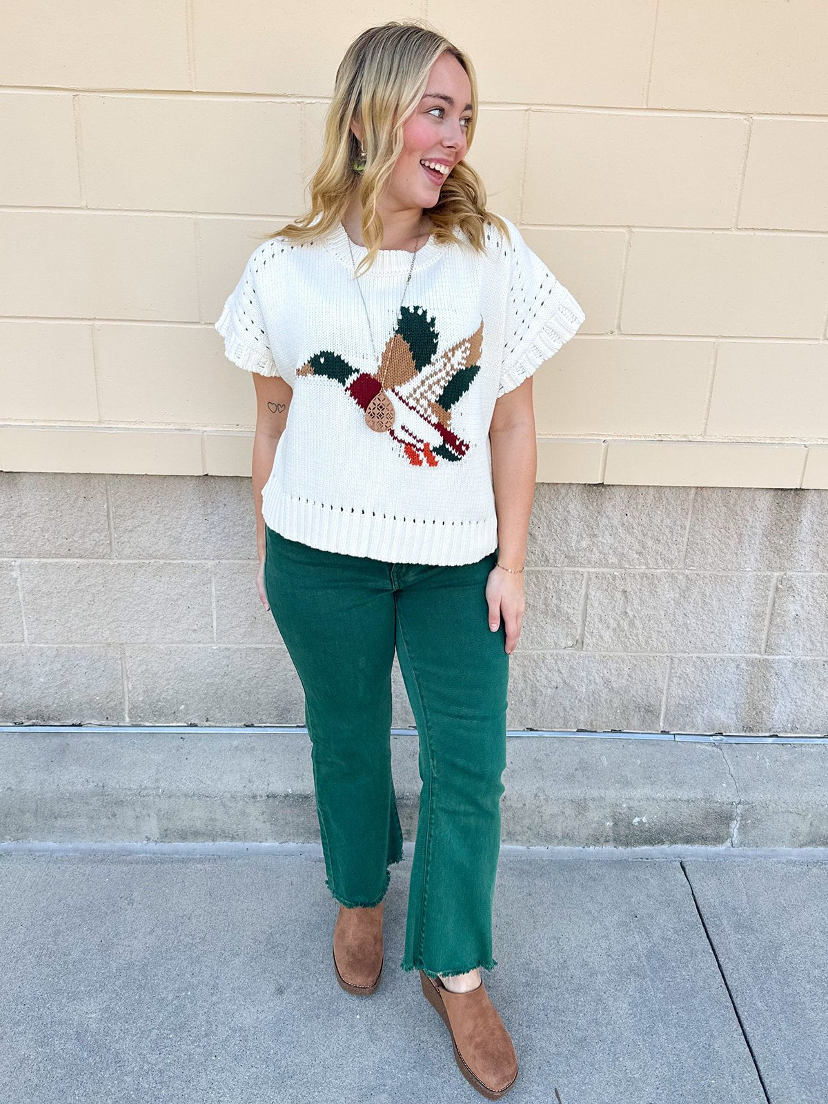 Mallard in Flight Knit Top - The Pink Pineapple 850