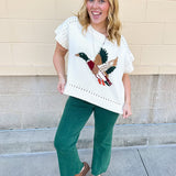 Mallard in Flight Knit Top - The Pink Pineapple 850