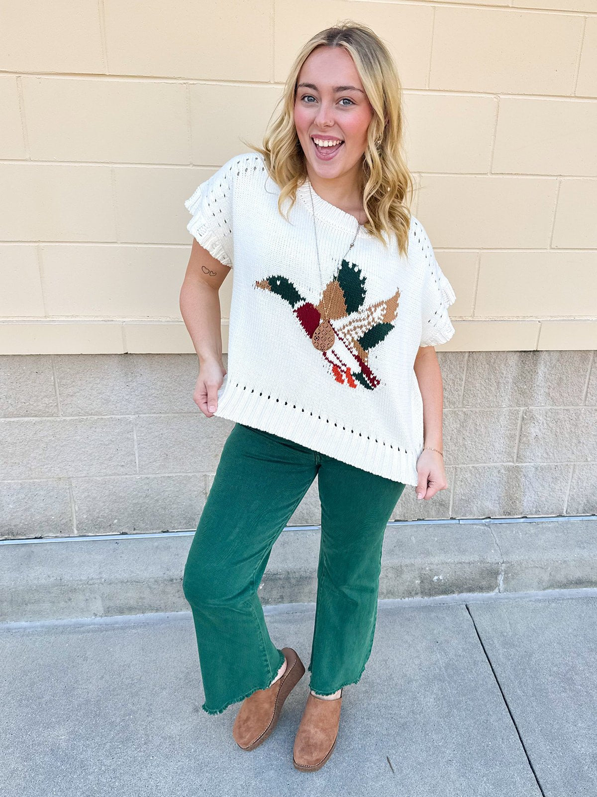 Mallard in Flight Knit Top - The Pink Pineapple 850