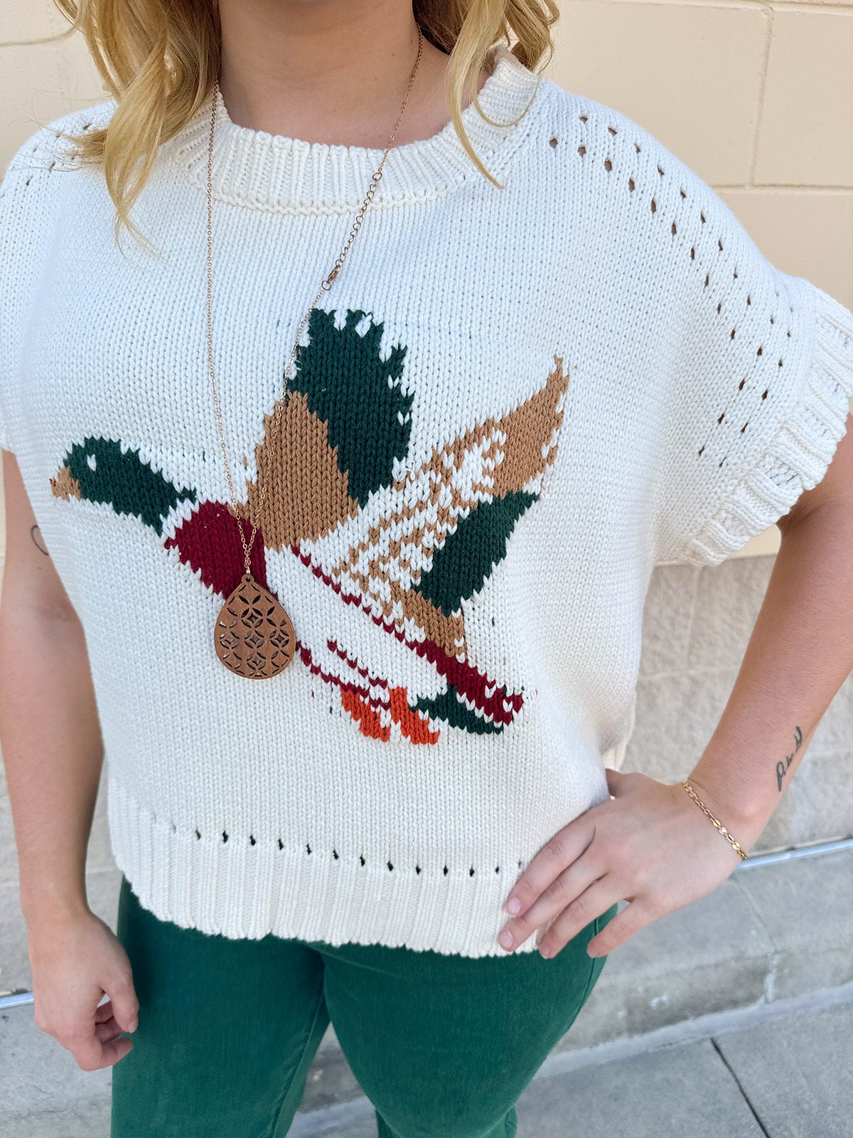 Mallard in Flight Knit Top - The Pink Pineapple 850