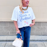 Mama Needs a Cocktail Graphic Tee - The Pink Pineapple 850