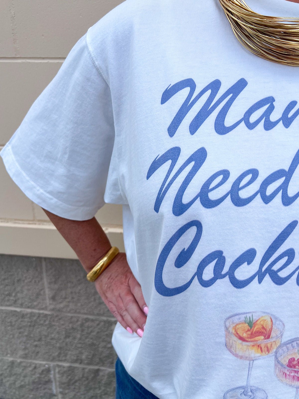 Mama Needs a Cocktail Graphic Tee - The Pink Pineapple 850