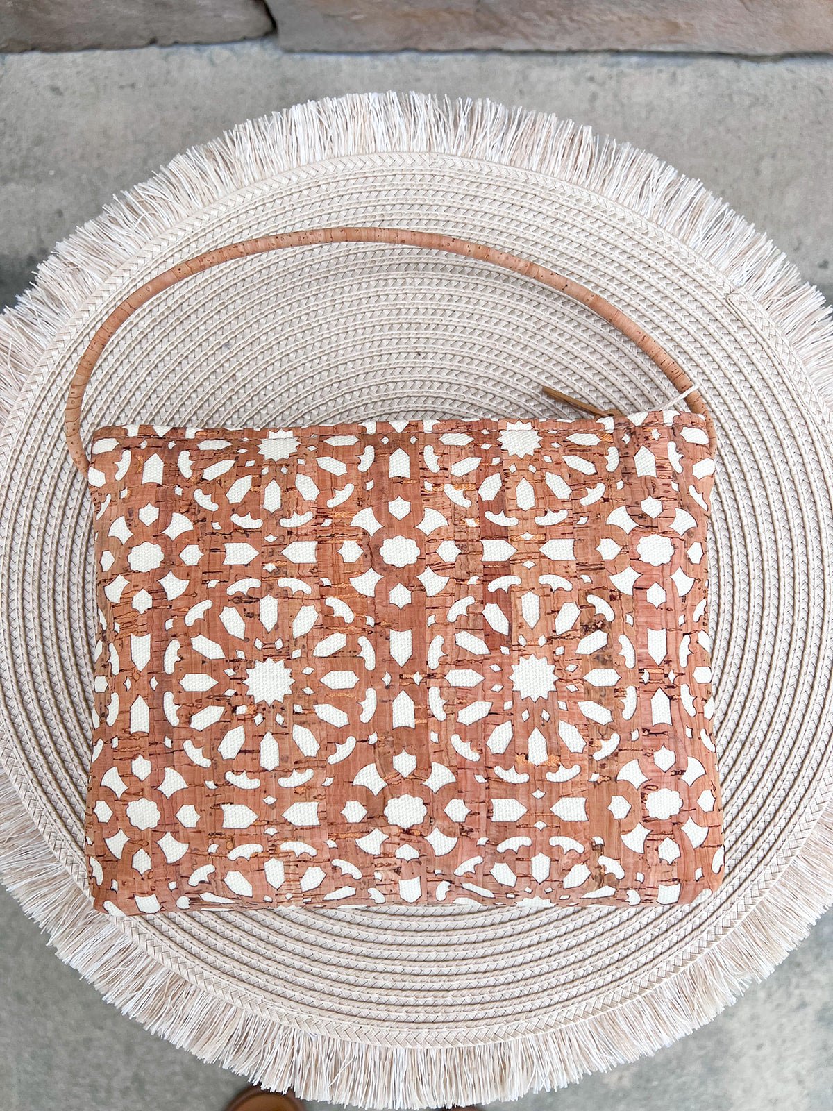 Mandala Moments Cork Crossbody Bag - The Pink Pineapple 850