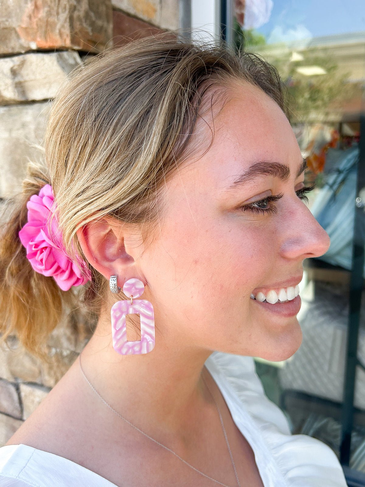 Margot Earrings - Bubblegum Pink - The Pink Pineapple 850
