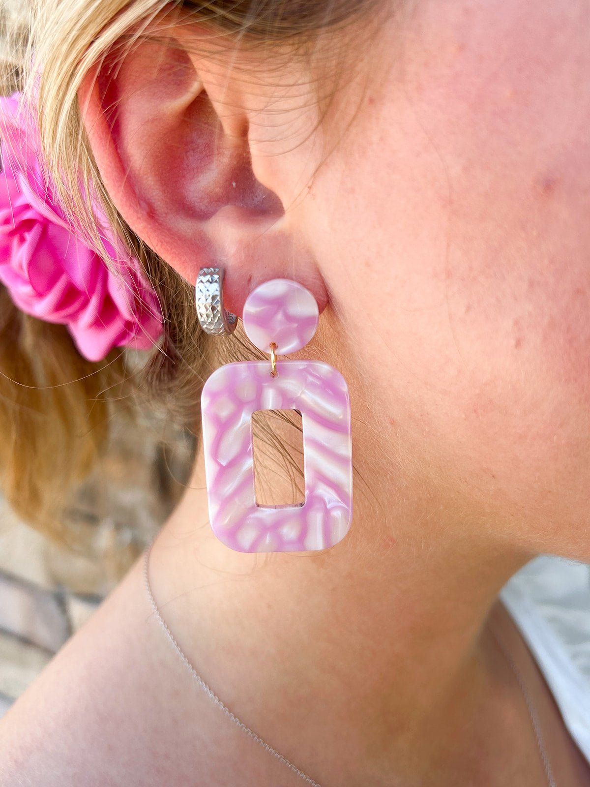 Margot Earrings - Bubblegum Pink - The Pink Pineapple 850