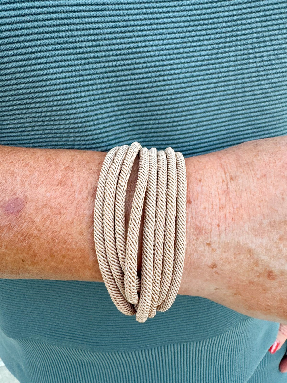 Margot Rope Bracelet in Cream - The Pink Pineapple 850