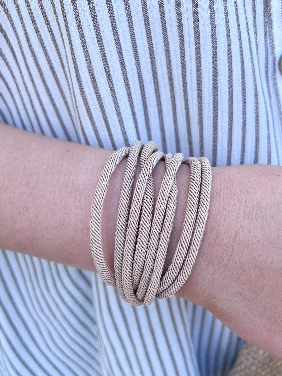 Margot Rope Bracelet in Cream - The Pink Pineapple 850