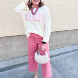 Margs Graphic Sweater - The Pink Pineapple 850