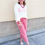Margs Graphic Sweater - The Pink Pineapple 850