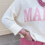 Margs Graphic Sweater - The Pink Pineapple 850
