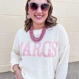 Margs Graphic Sweater - The Pink Pineapple 850