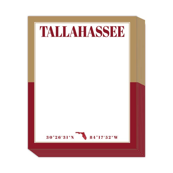 Maroon & Gold Tallahassee Coordinates & FL Icon Stack Pad - The Pink Pineapple 850