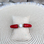 Maroon Luxe Beaded Bracelet - The Pink Pineapple 850