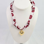 Maroon Muse Scarf Necklace - The Pink Pineapple 850
