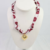 Maroon Muse Scarf Necklace - The Pink Pineapple 850