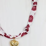 Maroon Muse Scarf Necklace - The Pink Pineapple 850