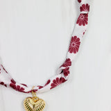 Maroon Muse Scarf Necklace - The Pink Pineapple 850