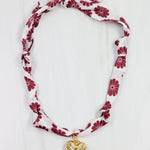 Maroon Muse Scarf Necklace - The Pink Pineapple 850