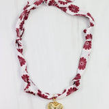 Maroon Muse Scarf Necklace - The Pink Pineapple 850