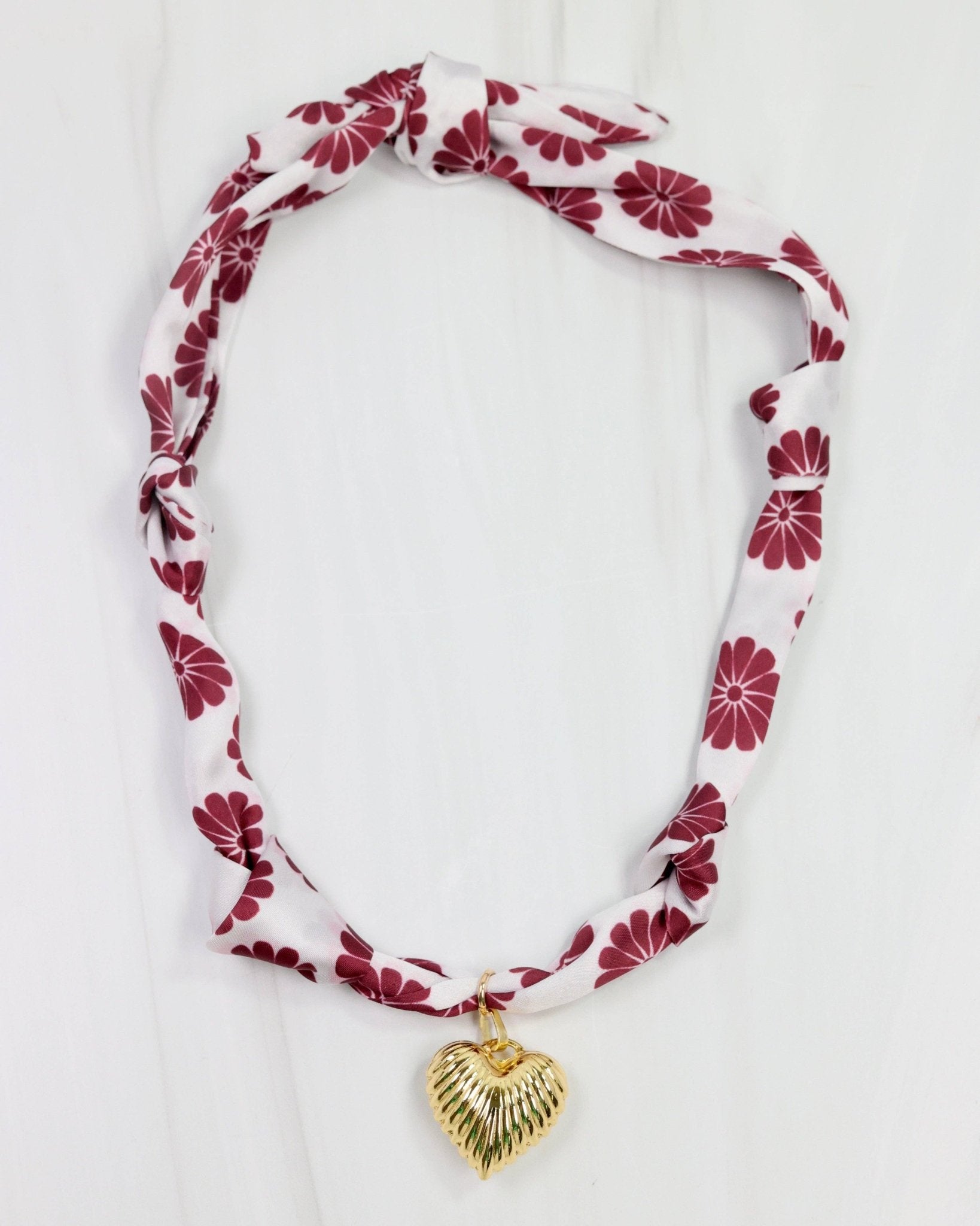 Maroon Muse Scarf Necklace - The Pink Pineapple 850