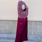 Maroon & Taupe Leopard Two-Piece Set - The Pink Pineapple 850