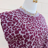 Maroon & Taupe Leopard Two-Piece Set - The Pink Pineapple 850