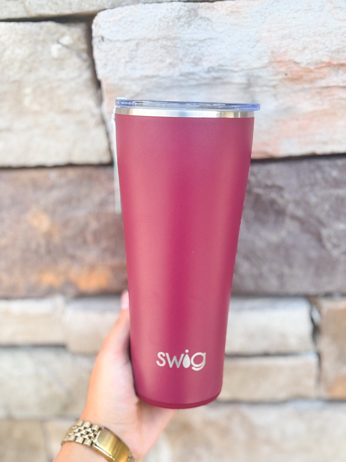 Maroon Tumbler 32oz - The Pink Pineapple 850