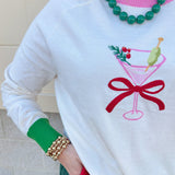Martini Mistletoe Sweater - The Pink Pineapple 850