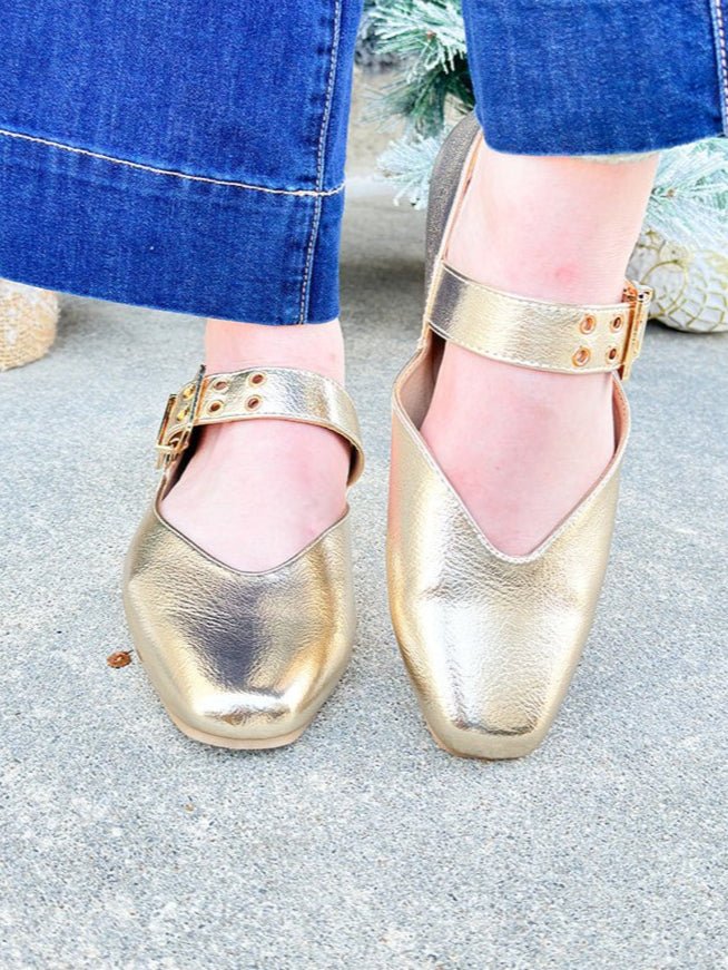 Mary Jane Buckled Flats - The Pink Pineapple 850