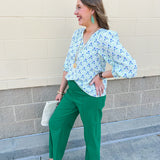 [Mary Square] Ashlyn Top in Sweetbriar Lattice - The Pink Pineapple 850