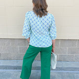 [Mary Square] Ashlyn Top in Sweetbriar Lattice - The Pink Pineapple 850