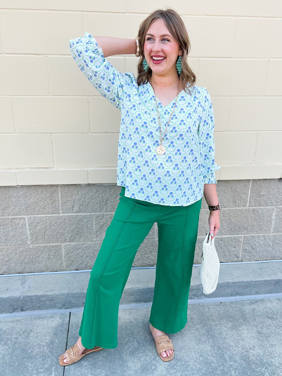 [Mary Square] Ashlyn Top in Sweetbriar Lattice - The Pink Pineapple 850