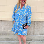 [Mary Square] Audrey Dress | Song Bird Blue - The Pink Pineapple 850