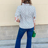 [Mary Square] Brynn Top in Sunshower Flora - The Pink Pineapple 850