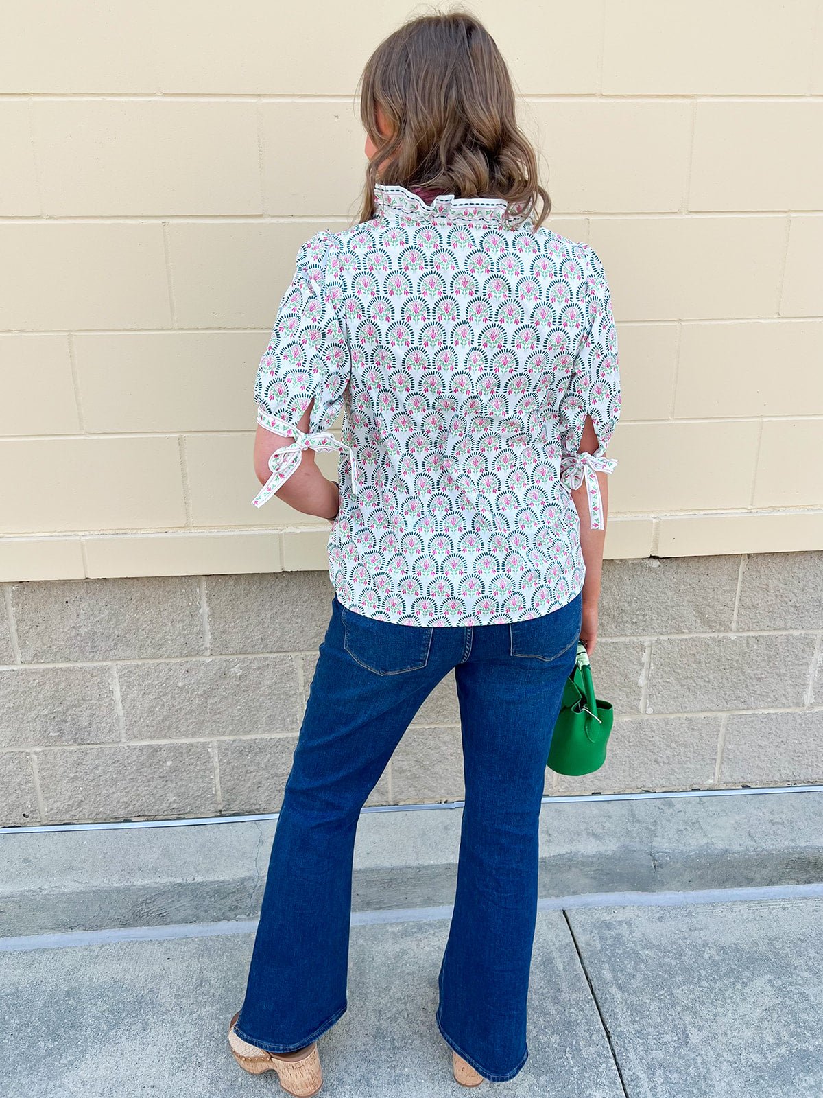 [Mary Square] Brynn Top in Sunshower Flora - The Pink Pineapple 850