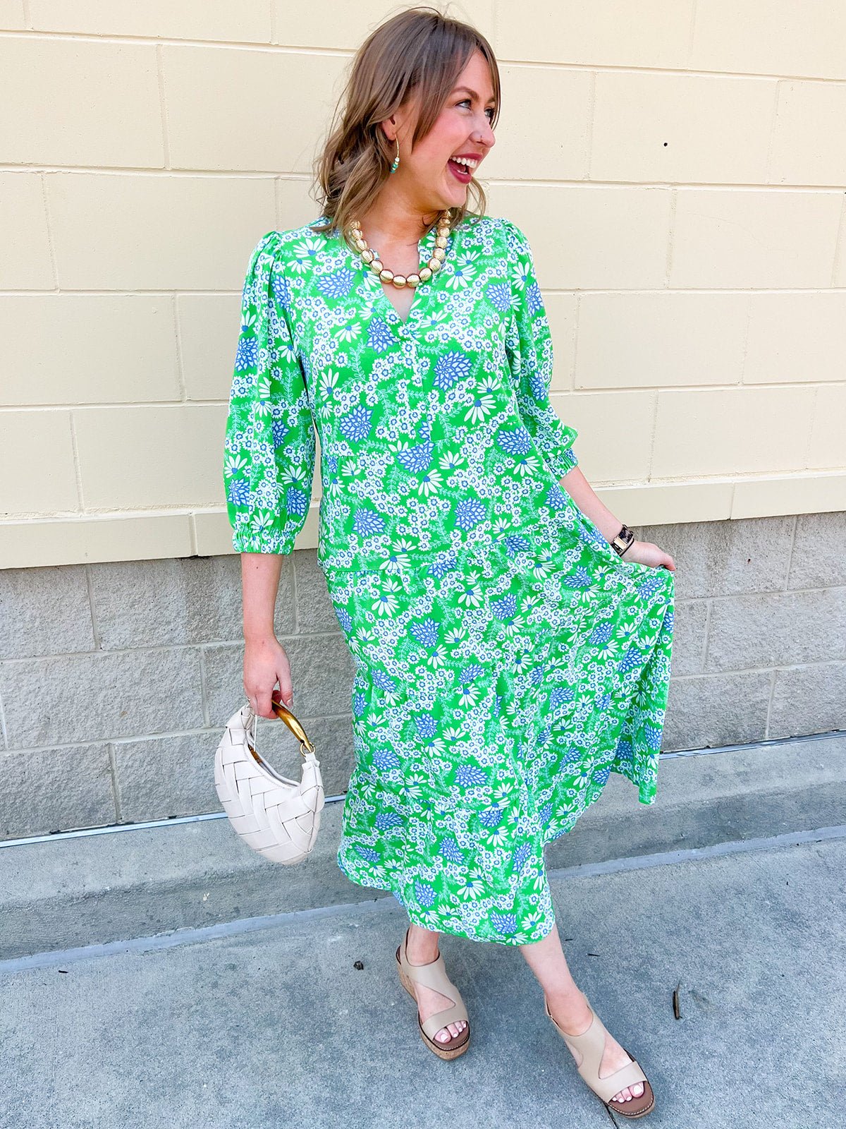 [Mary Square] Cameron Dress in Daisy Chain - The Pink Pineapple 850
