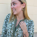 [Mary Square] Cameron Dress in Painted Trillium Olive - The Pink Pineapple 850