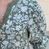 [Mary Square] Cameron Dress in Painted Trillium Olive - The Pink Pineapple 850