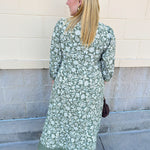 [Mary Square] Cameron Dress in Painted Trillium Olive - The Pink Pineapple 850