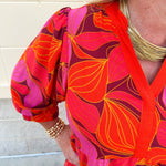 [Mary Square] Cameron Glow Over Fire Midi Dress - The Pink Pineapple 850