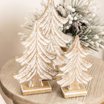 Mary Square Carved Spruce Wood Trees - The Pink Pineapple 850