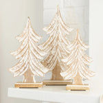 Mary Square Carved Spruce Wood Trees - The Pink Pineapple 850