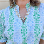 [Mary Square] Colette Top in Heirloom Vine - The Pink Pineapple 850