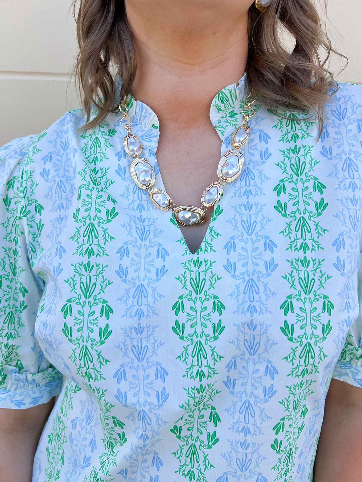 [Mary Square] Colette Top in Heirloom Vine - The Pink Pineapple 850