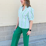 [Mary Square] Colette Top in Heirloom Vine - The Pink Pineapple 850