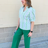 [Mary Square] Colette Top in Heirloom Vine - The Pink Pineapple 850