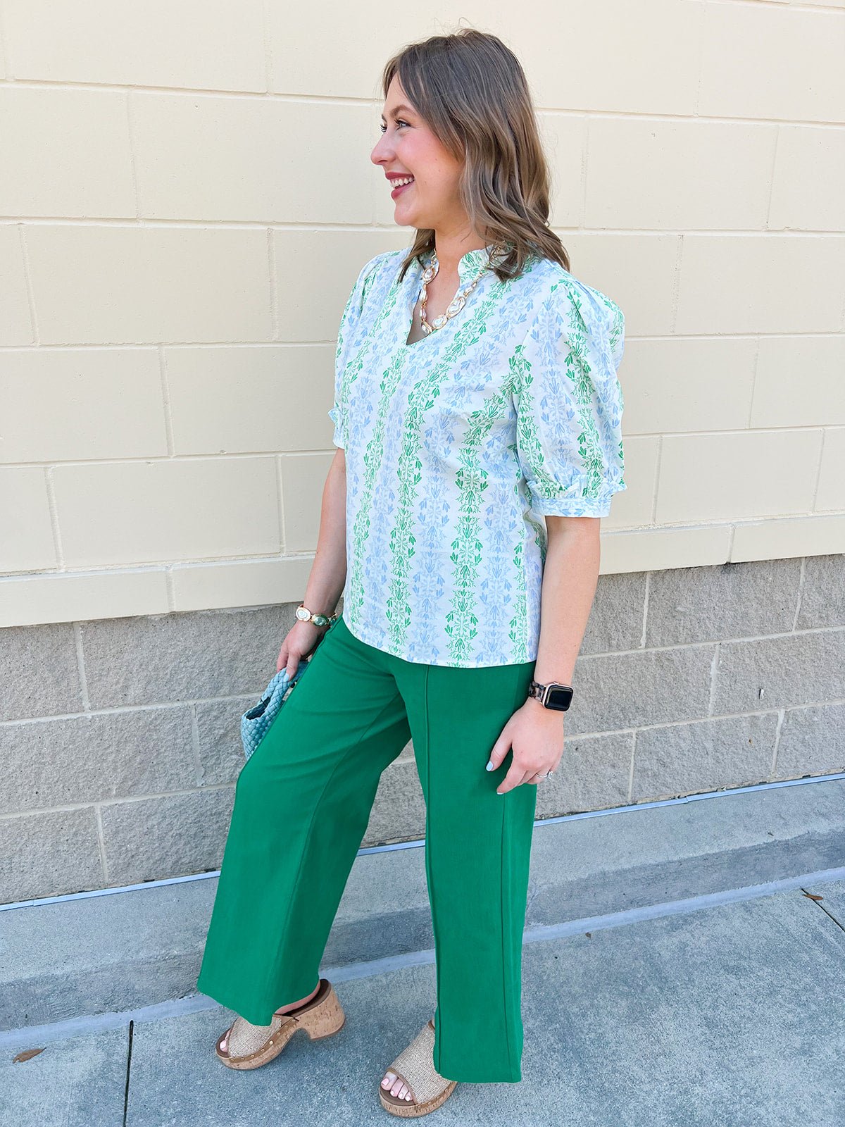 [Mary Square] Colette Top in Heirloom Vine - The Pink Pineapple 850